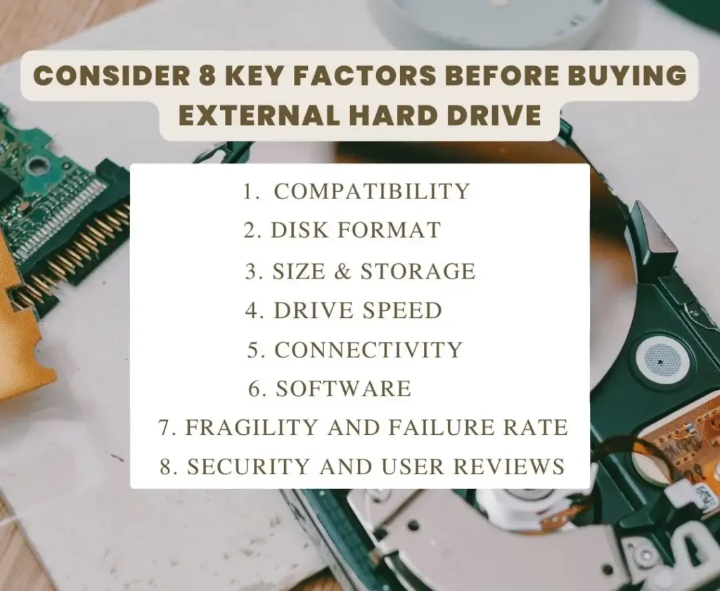 key factors before buying external hard drive